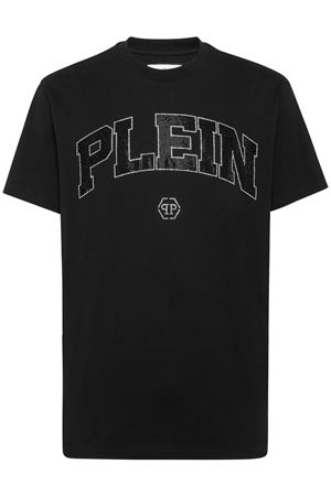 T-shirt in cotone nero PHILIPP PLEIN | FADCMTK7349PJY002N02